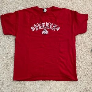 red Ohio State Buckeyes t-shirt